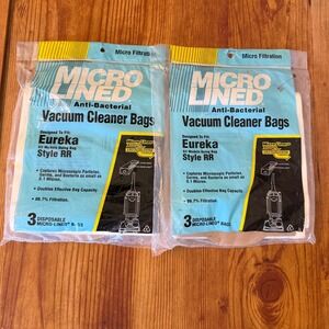 Set of 2 Micro Lined Vacuum Cleaner Bag AntiBacterial Eureka Style RR 3 Unopened